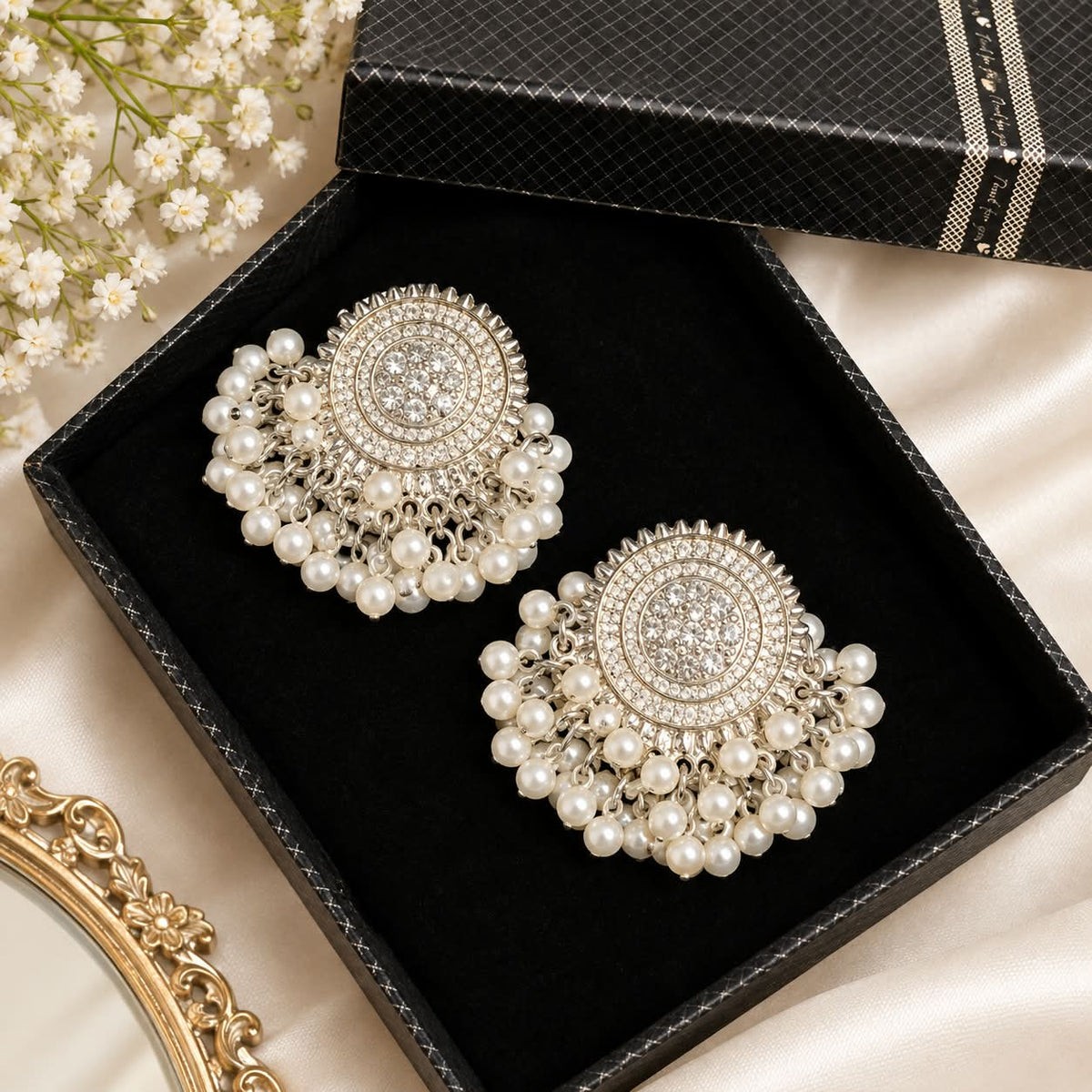Pearl Chandelier Earrings